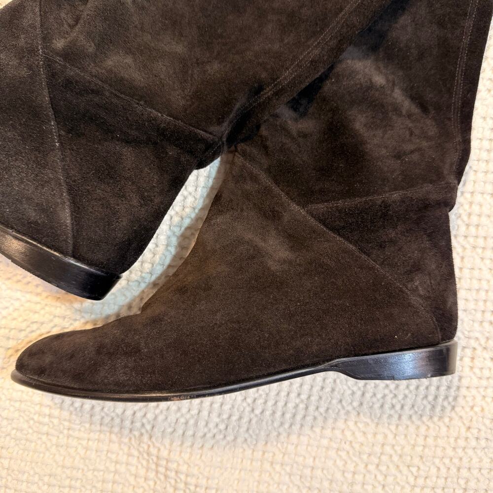 Bertie Black Leather Slouchy Womens Boots Size 38.5 - Picture 3 of 6